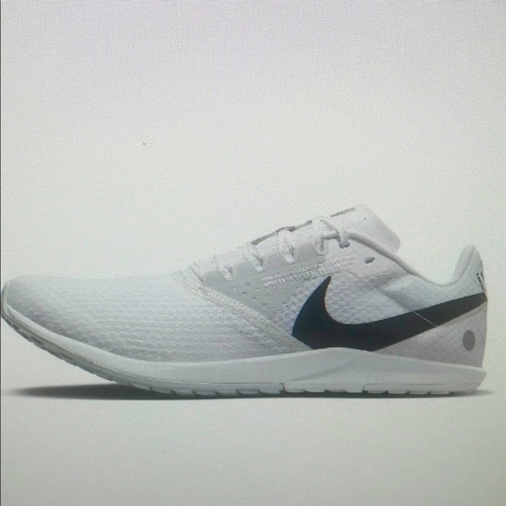 Nike Kids White Sneakers with Black Swoosh